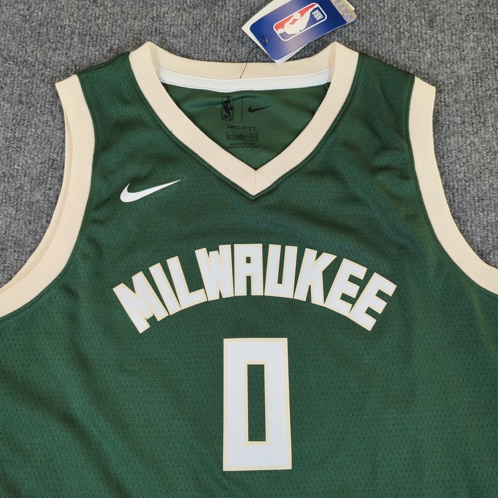 Nike Milwaukee Bucks‎ Damian Lillard 0 Icon Edition Swingman Jersey Mens L